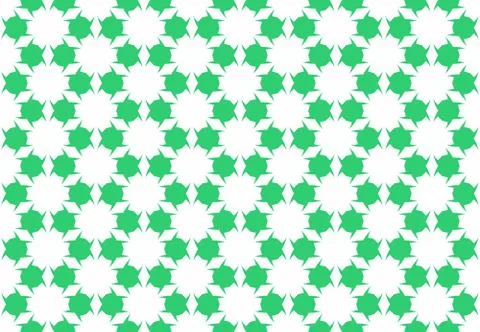 Seamless geometric pattern design illustration. Background texture. In green, Stock Illustration