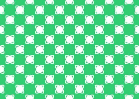 Seamless geometric pattern design illustration. Background texture. In green, Stock Illustration