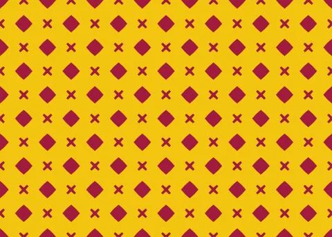 Seamless geometric pattern design illustration. Background texture. In yellow Stock Illustration