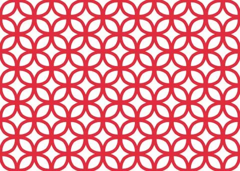 Seamless geometric pattern design illustration. Background texture. In red, w Stock Illustration