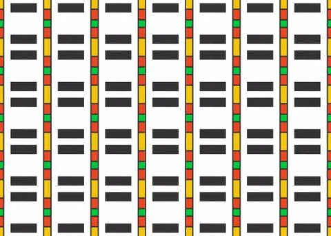 Seamless geometric pattern design illustration. Background texture. In black, Stock Illustration