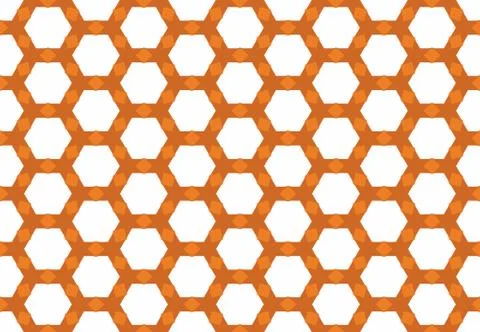 Seamless geometric pattern design illustration. Background texture. In orange Stock Illustration