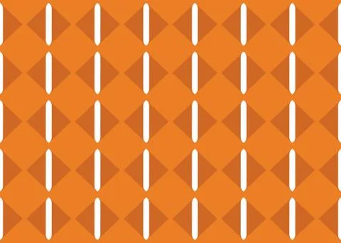 Seamless geometric pattern design illustration. Background texture. In orange Stock Illustration