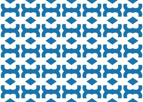 Seamless geometric pattern design illustration. Background texture. In blue,  Stock Illustration