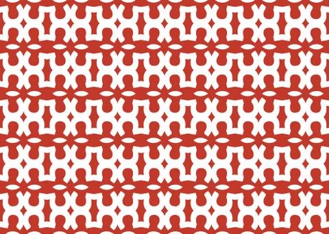 Seamless geometric pattern design illustration. Background texture. In red, w Stock Illustration