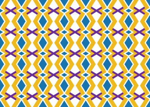 Seamless geometric pattern design illustration. Background texture. In yellow Illustrazione stock