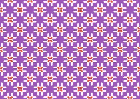Seamless geometric pattern design illustration. Background texture. In purple Stock Illustration