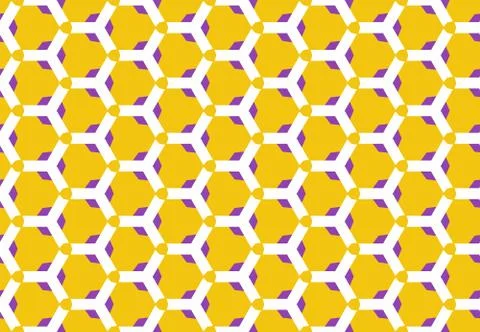 Seamless geometric pattern design illustration. Background texture. In yellow Stock Illustration