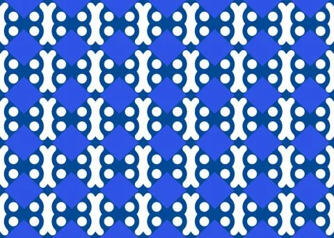 Seamless geometric pattern design illustration. Background texture. In blue,  Stock Illustration