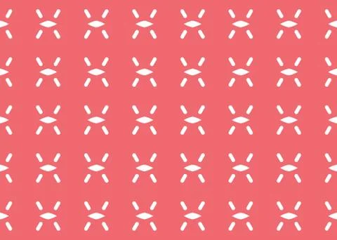 Seamless geometric pattern design illustration. Background texture. In red, w Stock Illustration
