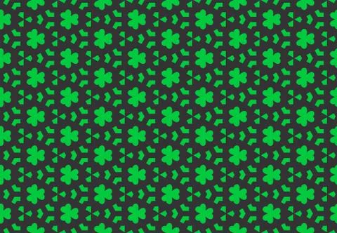 Seamless geometric pattern design illustration. Background texture. In green, Stock Illustration
