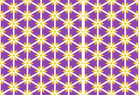 Seamless geometric pattern design illustration. Background texture. In purple Stock Illustration