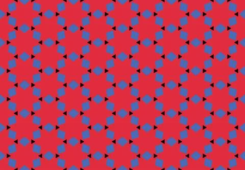 Seamless geometric pattern design illustration. Background texture. In red, b Stock Illustration