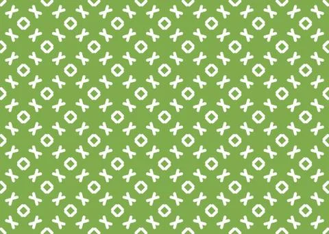 Seamless geometric pattern design illustration. Background texture. In green, Stock Illustration