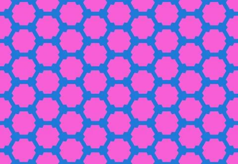 Seamless geometric pattern design illustration. Background texture. In blue,  Stock Illustration