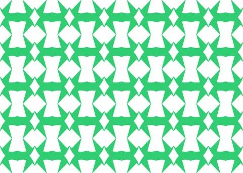 Seamless geometric pattern design illustration. Background texture. In green, Stock Illustration