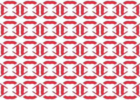 Seamless geometric pattern design illustration. Background texture. In red, w Stock Illustration