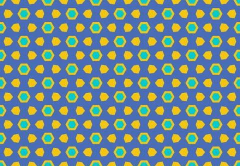 Seamless geometric pattern design illustration. Background texture. In blue,  Stock Illustration