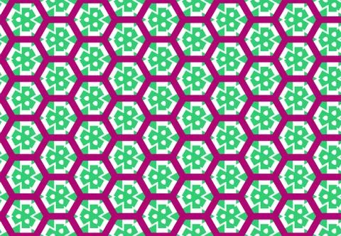 Seamless geometric pattern design illustration. Background texture. In violet Stock Illustration