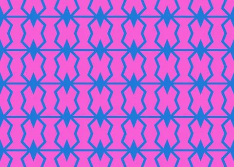 Seamless geometric pattern design illustration. Background texture. In pink,  Stock Illustration