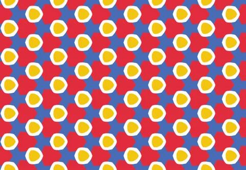 Seamless geometric pattern design illustration. Background texture. In red, b Stock Illustration