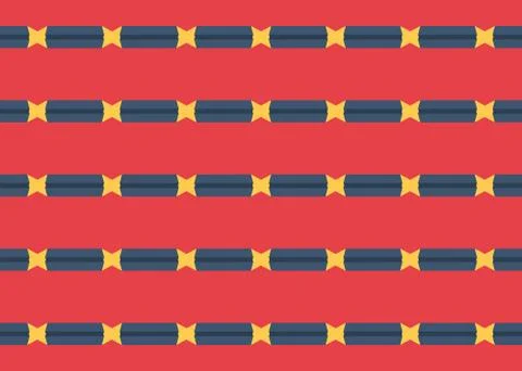 Seamless geometric pattern design illustration. Background texture. In red, b Stock Illustration