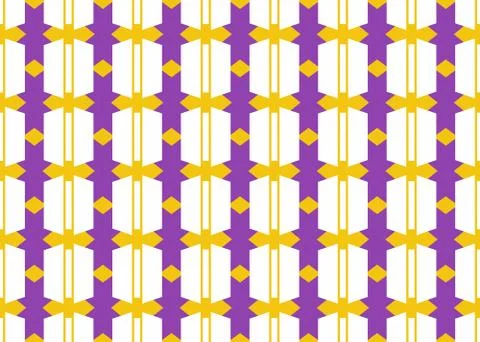 Seamless geometric pattern design illustration. Background texture. In purple Stock Illustration