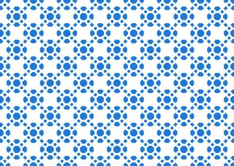 Seamless geometric pattern design illustration. Background texture. In blue,  Stock Illustration