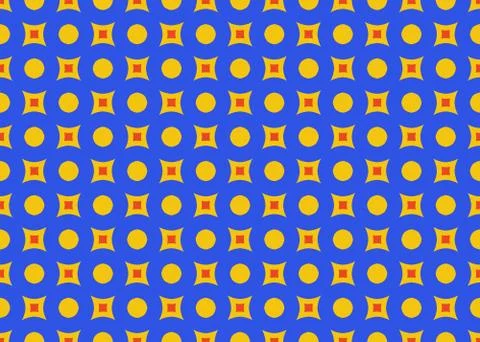 Seamless geometric pattern design illustration. Background texture. In blue,  Stock Illustration