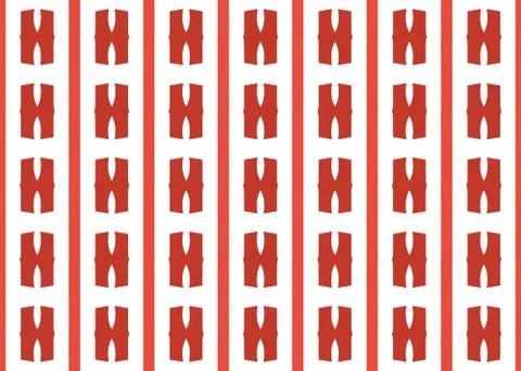 Seamless geometric pattern design illustration. Background texture. In red, w Stock Illustration