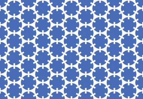 Seamless geometric pattern design illustration. Background texture. In blue,  Stock Illustration