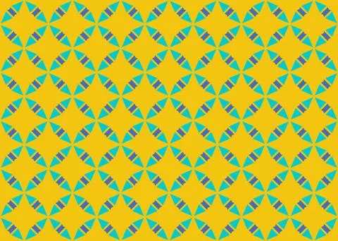 Seamless geometric pattern design illustration. Background texture. In yellow Stock Illustration