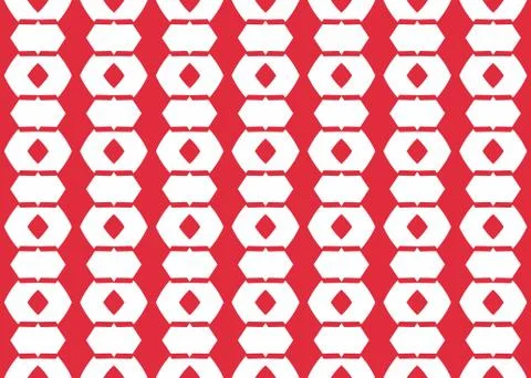 Seamless geometric pattern design illustration. Background texture. In red, w Stock Illustration