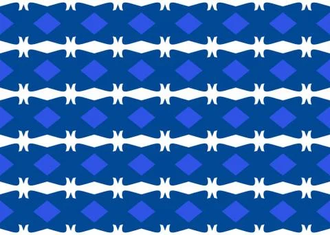 Seamless geometric pattern design illustration. Background texture. In blue,  Stock Illustration