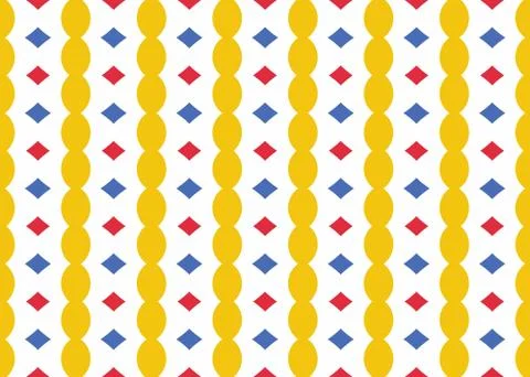 Seamless geometric pattern design illustration. Background texture. In yellow Stock Illustration