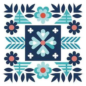 Seamless Geometric Pattern Design for Textile and Fabric Illustrazione stock