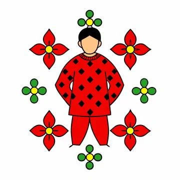 Seamless Geometric Pattern Design for Textile and Fabric Illustrazione stock