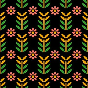 Seamless Geometric Pattern Design for Textile and Fabric Illustrazione stock