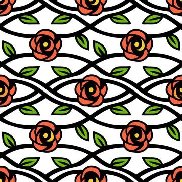 Seamless Geometric Pattern Design for Textile and Fabric Stock Illustration