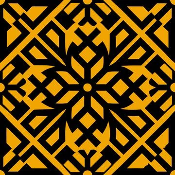 Seamless Geometric Pattern Design for Textile and Fabric Illustrazione stock