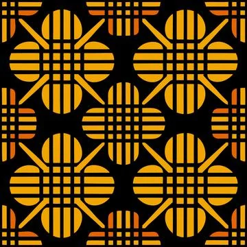Seamless Geometric Pattern Design for Textile and Fabric Illustrazione stock