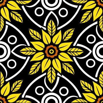 Seamless Geometric Pattern Design for Textile and Fabric Stock Illustration