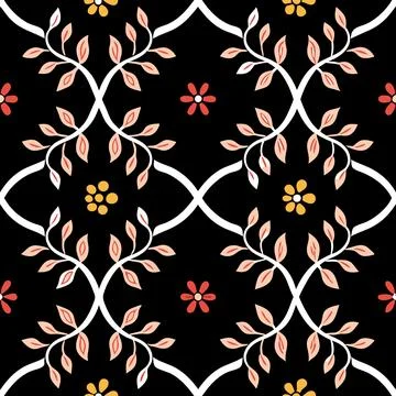 Seamless Geometric Pattern Design for Textile and Fabric Stock Illustration