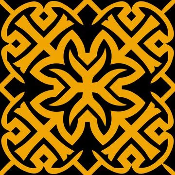 Seamless Geometric Pattern Design for Textile and Fabric Illustrazione stock