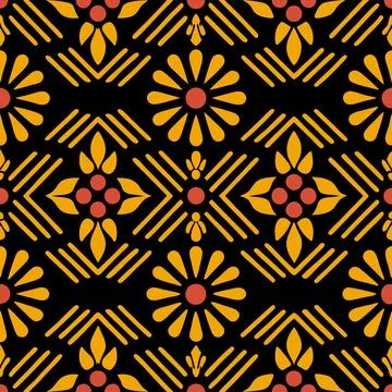Seamless Geometric Pattern Design for Textile and Fabric Illustrazione stock