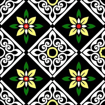 Seamless Geometric Pattern Design for Textile and Fabric Illustrazione stock