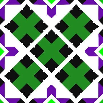 Seamless Geometric Pattern Design for Textile and Fabric Illustrazione stock