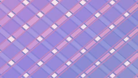 Seamless geometric pattern with diagonal grid lines in lavender, pink, and .. Stock Illustration