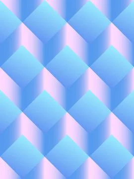 Seamless geometric pattern with diamonds and zigzag waves Stock Illustration