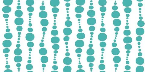Seamless geometric pattern with different wavy bubbles Stock Illustration